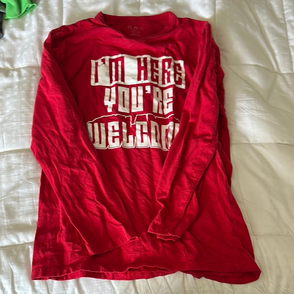 Red Graphic Kids Shirt